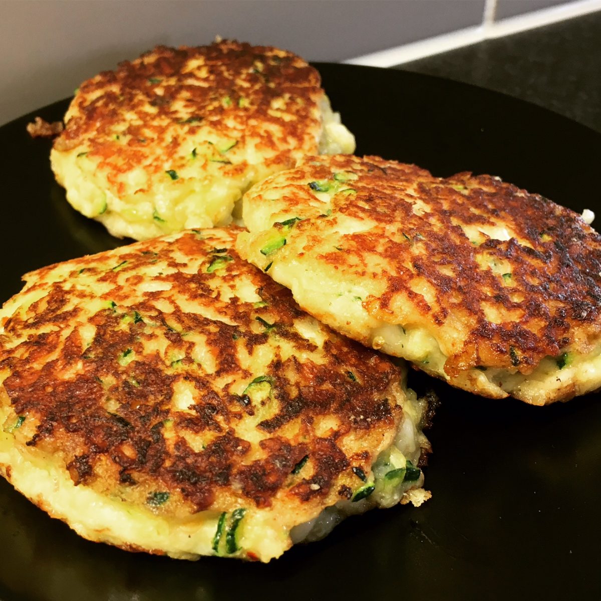 Veggiebiffar Halloumi & Zucchini