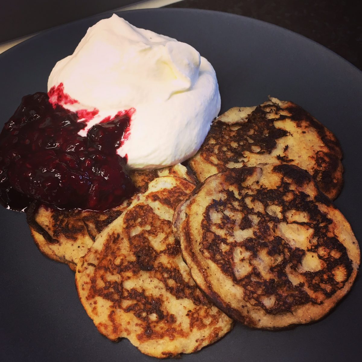 Bananpannkaksplättar