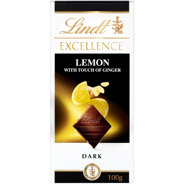 Lindt Chokladkaka Excellence Dark Lemon & Ginger