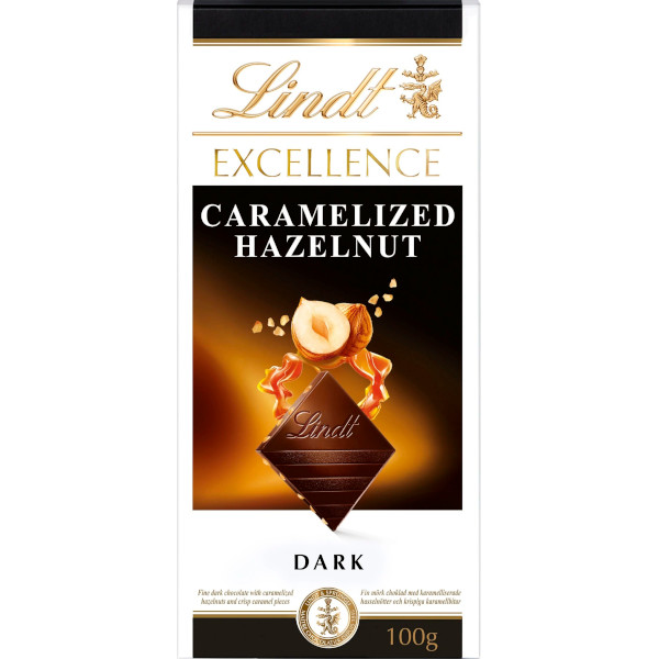 Lindt Chokladkaka Excellence Dark Caramelized Hazelnut