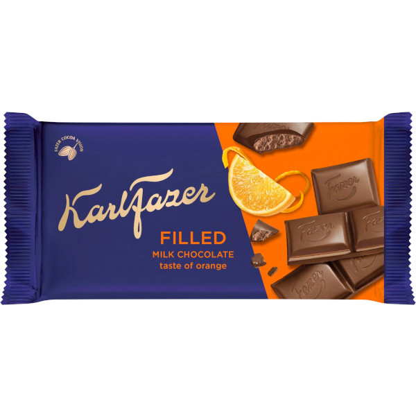 Fazer Chokladkaka Karl Fazer Filled Orange