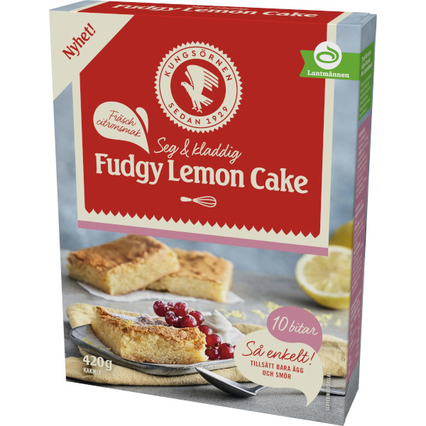 Kungsörnen Kakmix Fudgy Lemon Cake