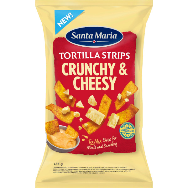 Santa Maria Tortilla Strips Crunchy & Cheesy