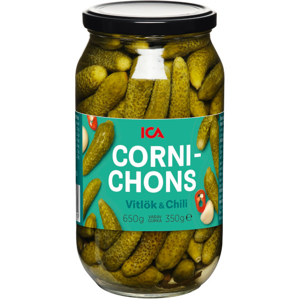 ICA Cornichons Vitlök & Chili