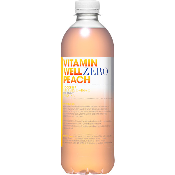 Vitamin Well Vitamindryck Zero Peach