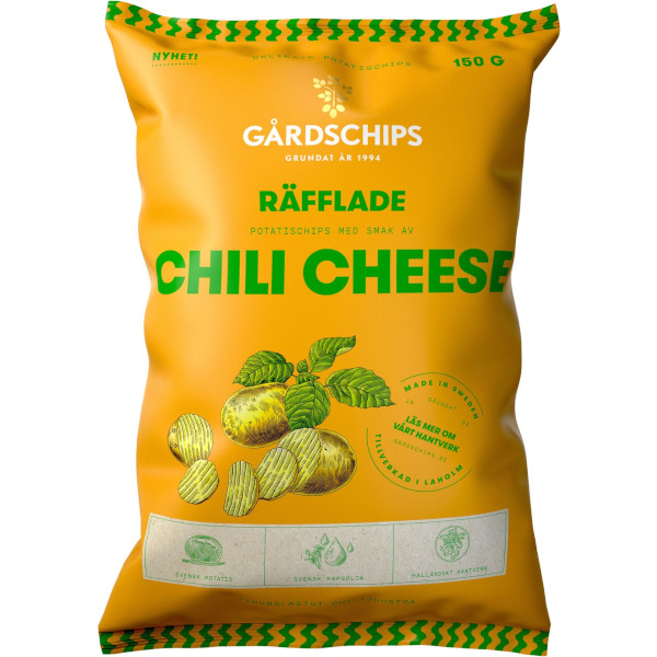 Gårdschips Chips Chili Cheese Räfflade