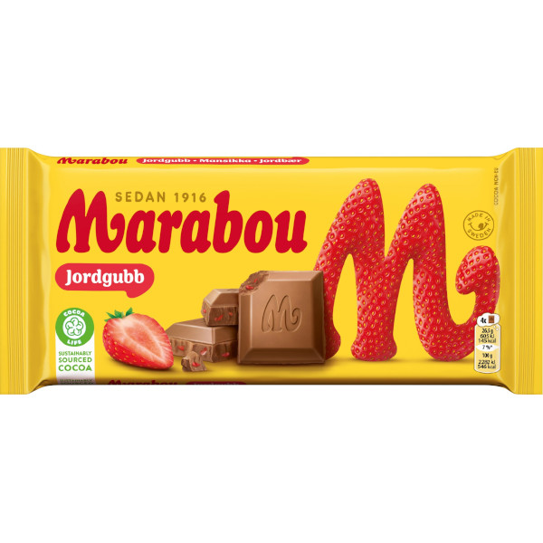 Marabou Chokladkaka Jordgubb