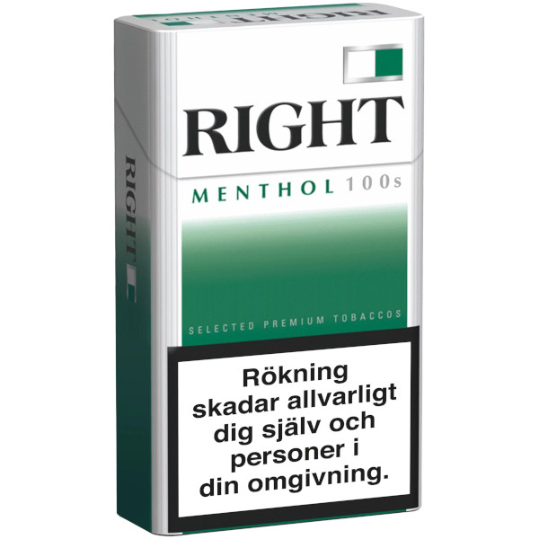 Right Cigaretter Menthol 100s