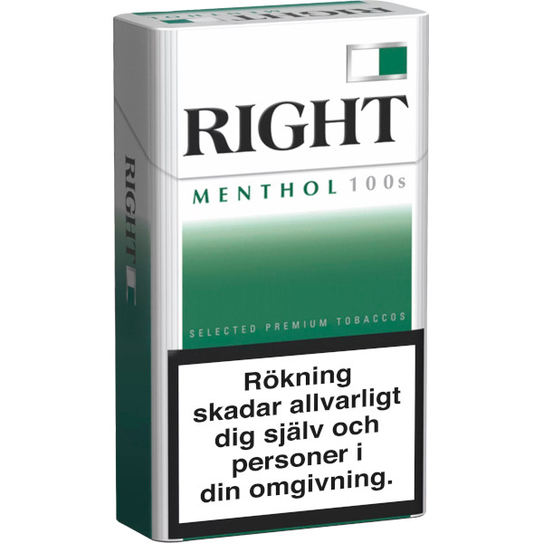 Right Cigaretter Menthol 100s