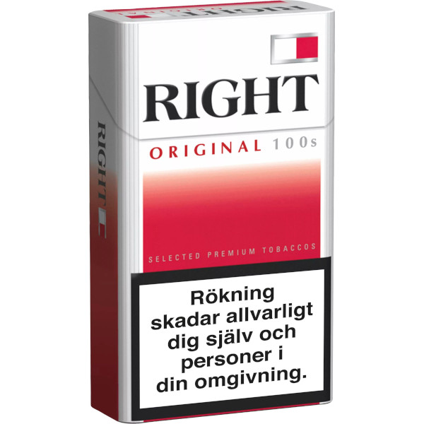 Right Cigaretter Original 100s