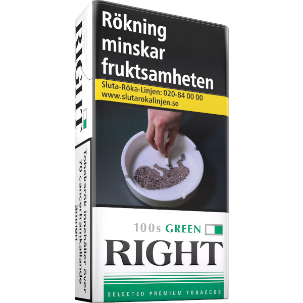 Right Cigaretter Green 100s