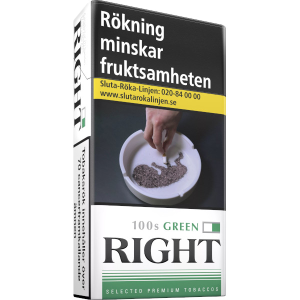 Right Cigaretter Green 100s