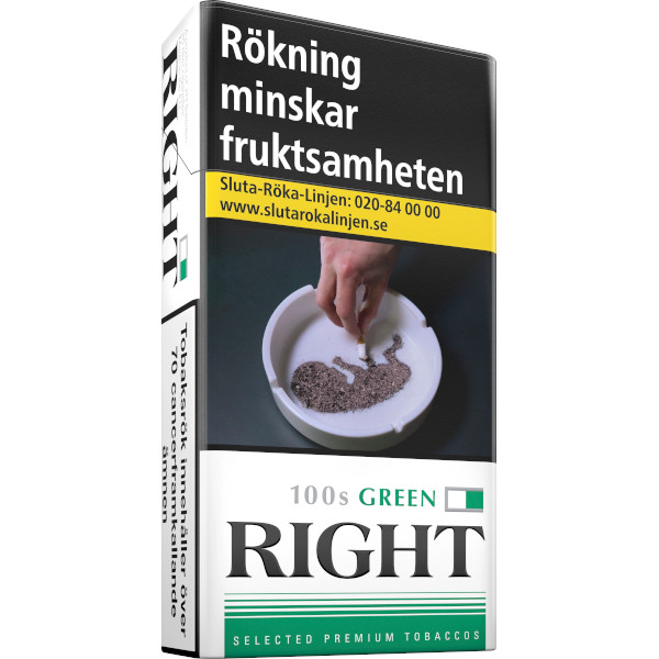 Right Cigaretter Green 100s