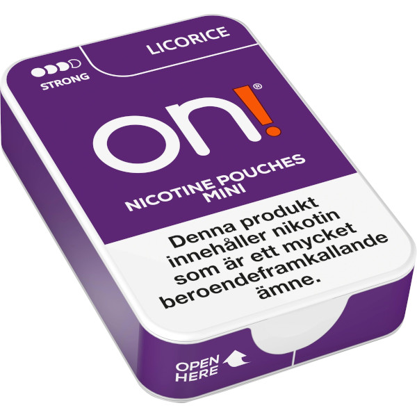 on! Nikotinpåsar Licorice 6mg