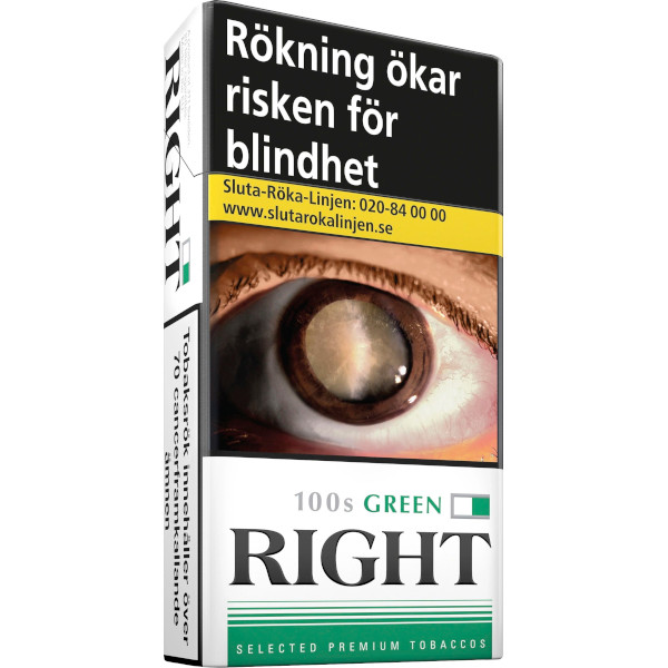 Right Cigaretter Green 100s