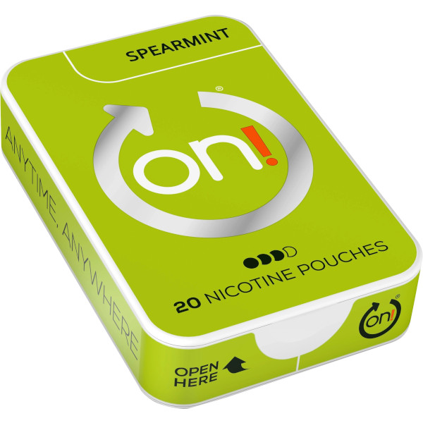 on! Nikotinpåsar Spearmint 6mg