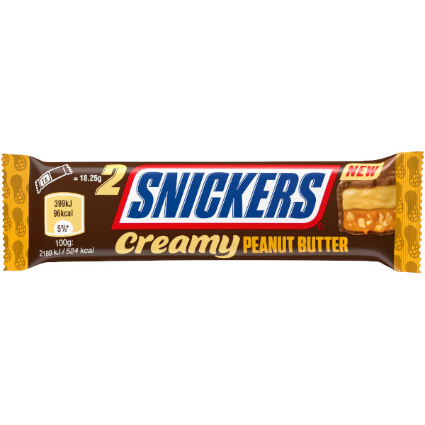 Snickers Chokladbit Creamy Peanut Butter