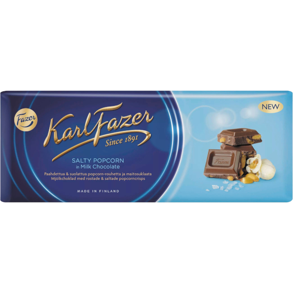Fazer Chokladkaka Karl Fazer Salty Popcorn