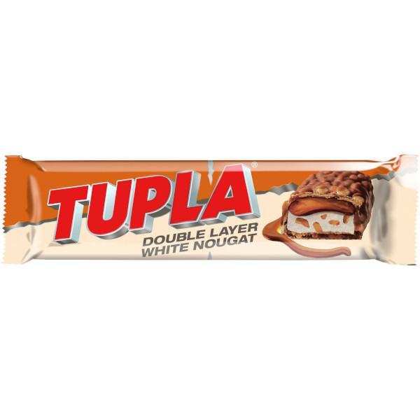 Tupla Chokladbit Double Layer White Nougat