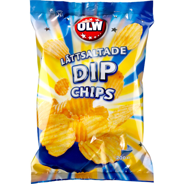 OLW Dipchips Lättsaltade