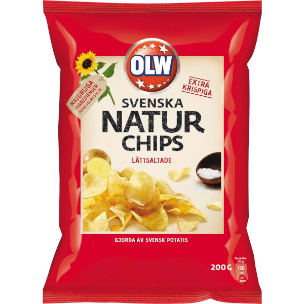 OLW Naturchips Lättsaltade