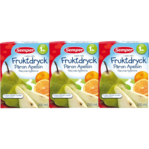 Semper Fruktdryck Päron/Apelsin