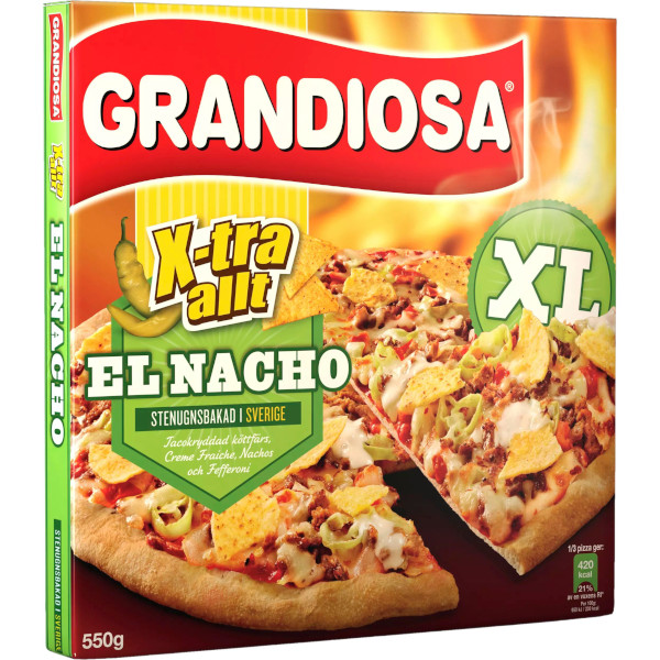 Grandiosa Pizza X-tra Allt El Nacho XL
