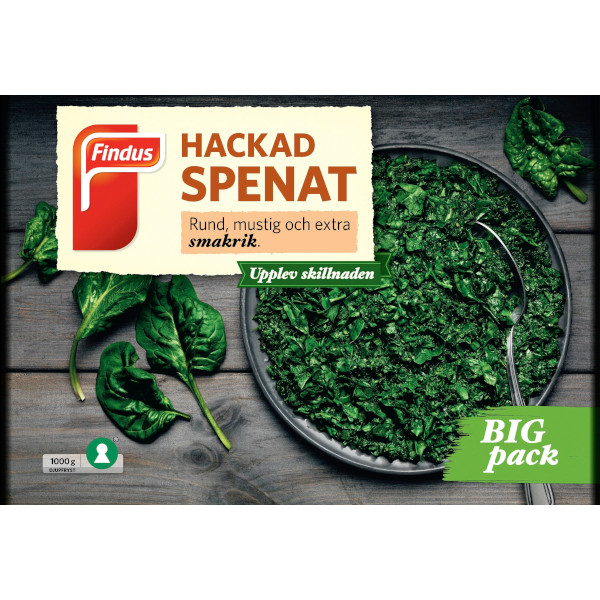 Findus Spenat Hackad