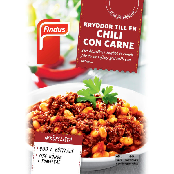 Findus Kryddmix Chili Con Carne