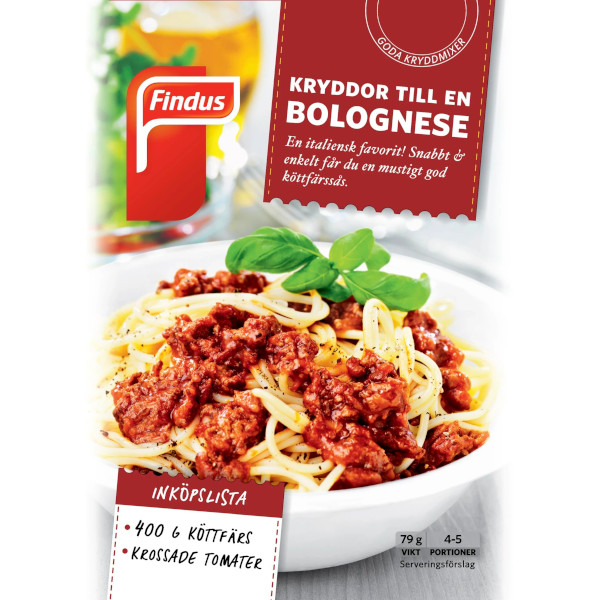 Findus Kryddmix Bolognese