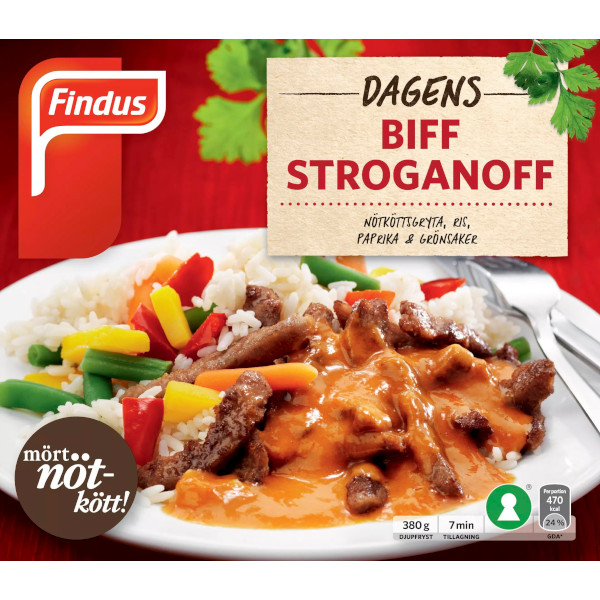 Findus Dagens Biff Stroganoff