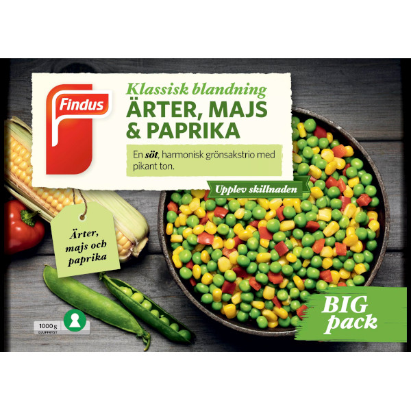 Findus Ärter/Majs/Paprika