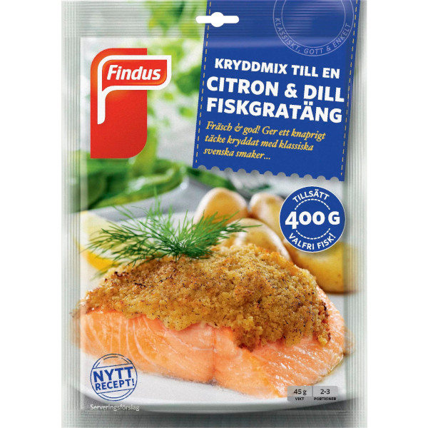 Findus Kryddmix Fiskgratäng Citron & Dill