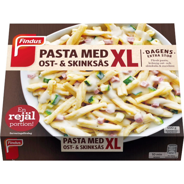 Findus Dagens XL Pasta Med Ost & Skinksås