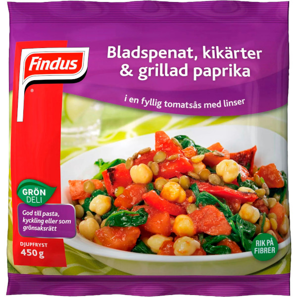 Findus Bladspenat/Kikärter/Grillad Paprika