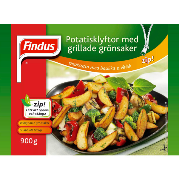 Findus Potatisklyftor & Grillade Grönsaker