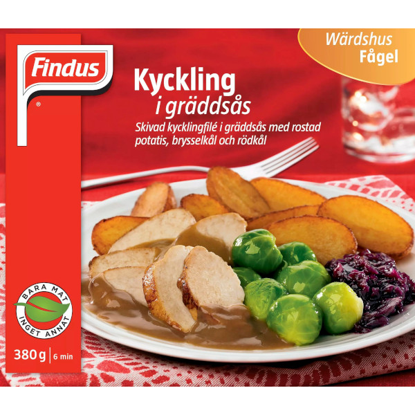 Findus Wärdshus Kyckling I Gräddsås