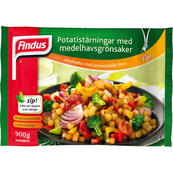 Findus Potatistärningar & Medelhavsgrönsaker