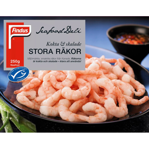 Findus Räkor Stora Kokta & Skalade