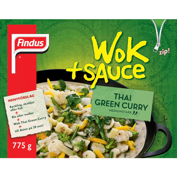 Findus Wok+Sauce Thai Green Curry