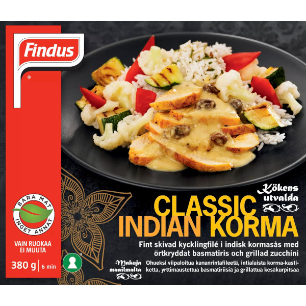 Findus Kökets Utvalda Classic Indian Korma
