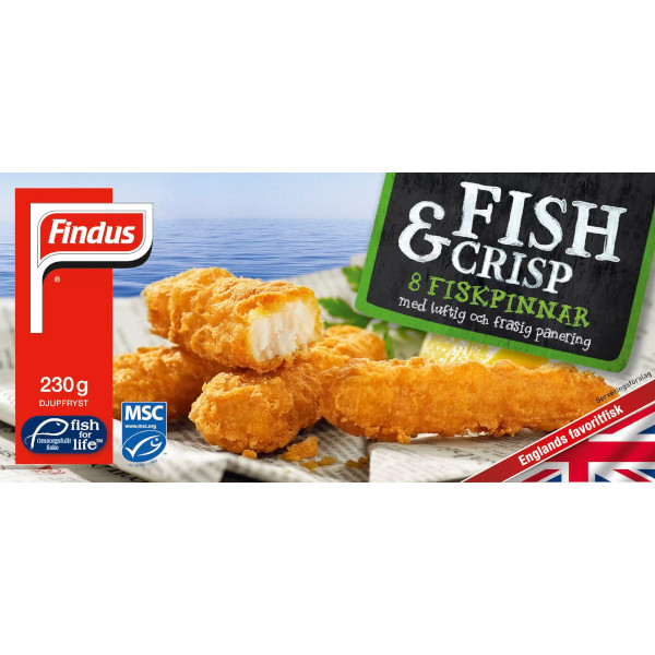 Findus Fisk & Crisp Fiskpinnar