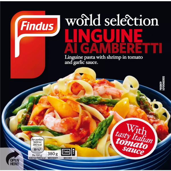 Findus World Selection Linguine Ai Gamberetti