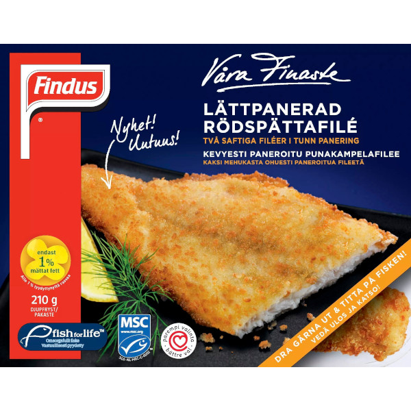 Findus Lättpanerad Rödspättafilé