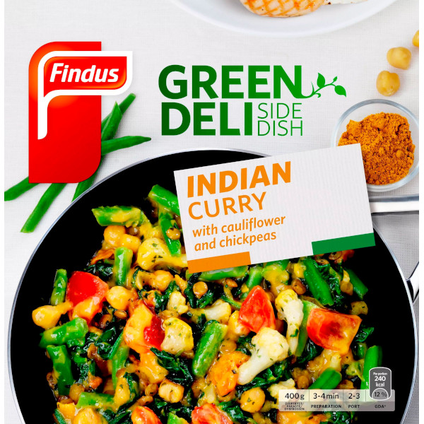 Findus Green Deli Side Dish Indian Curry