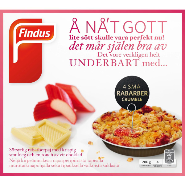 Findus Rabarber Crumble Små