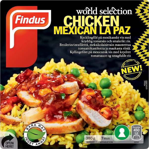 Findus World Selection Chicken Mexican La Paz