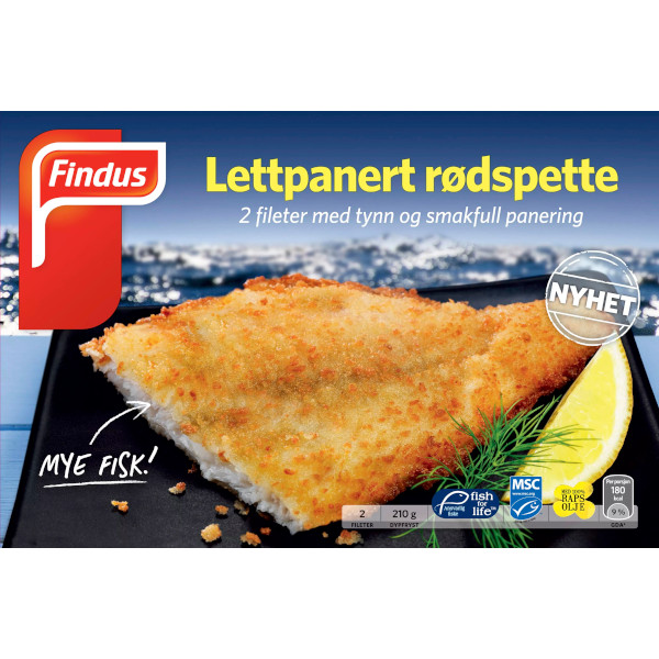 Findus Rödspätta Lättpanerad