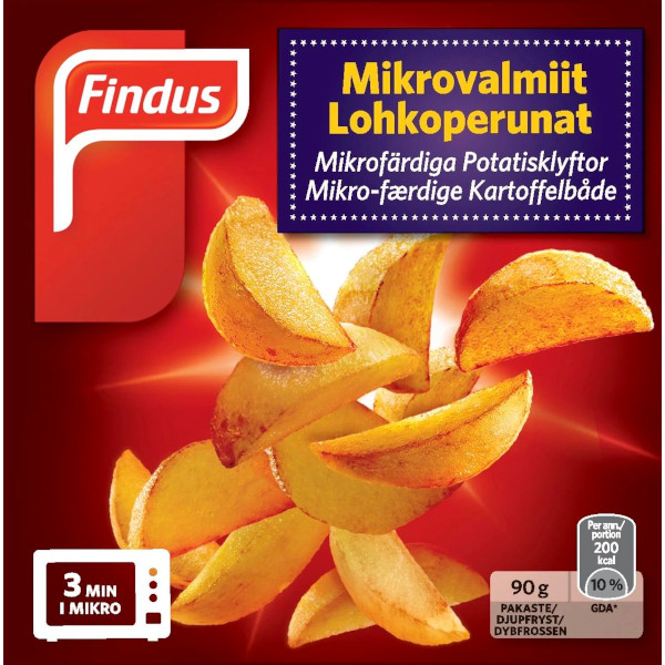 Findus Potatisklyftor Mikrofärdiga
