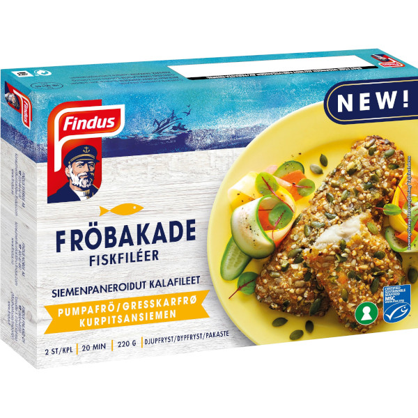 Findus Fröbakade Fiskfiléer Pumpafrö